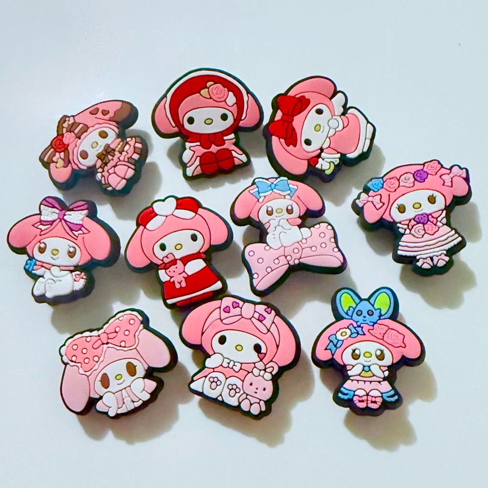 10 Hello Kitty Croc Charms Jibbit Shoe Charm Disney Croc Charms